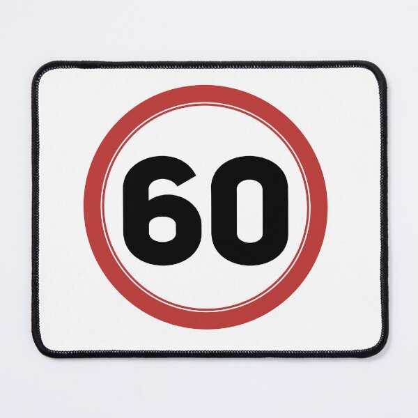 Item preview, Speed limit 60, happy 60th birthday designed and sold by Wolagno.