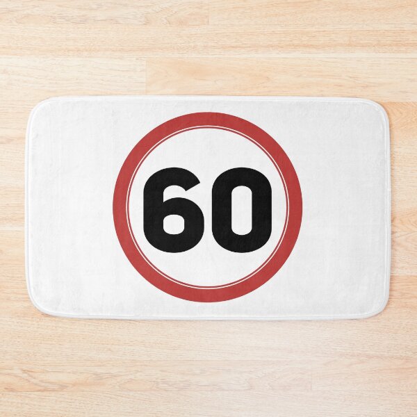 Item preview, Speed limit 60, happy 60th birthday designed and sold by Wolagno.