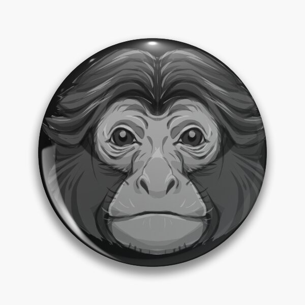 Item preview, Primates - Siamang Gibbon Face designed and sold by Made By Nishi | Nishi Wojnar.