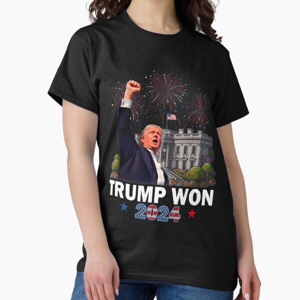 Item preview, Trump Won 2024 President 47th Of White House Donald Trump designed and sold by Eilteradde3.