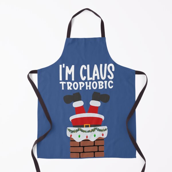 Item preview, Claus-trophobic Santa Chimney Christmas Humor designed and sold by Anniko Art Studio.