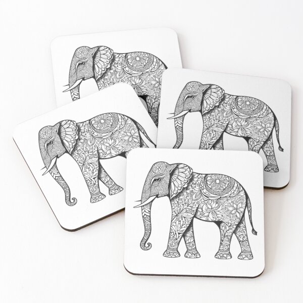Item preview, An elephant with a distinctive design 2 designed and sold by salehstore7.