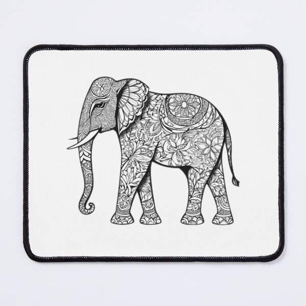 Item preview, An elephant with a distinctive design 2 designed and sold by salehstore7.
