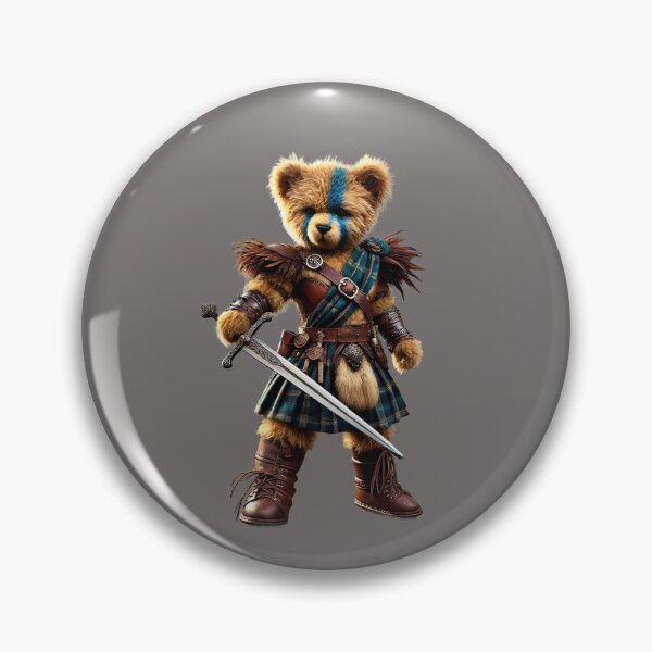 Item preview, William Wallace teddy bear in a kilt designed and sold by Osintown.