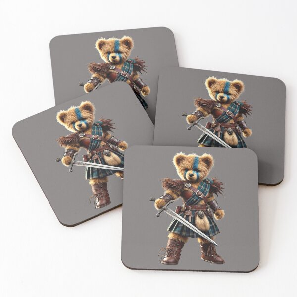 Item preview, William Wallace teddy bear in a kilt designed and sold by Osintown.