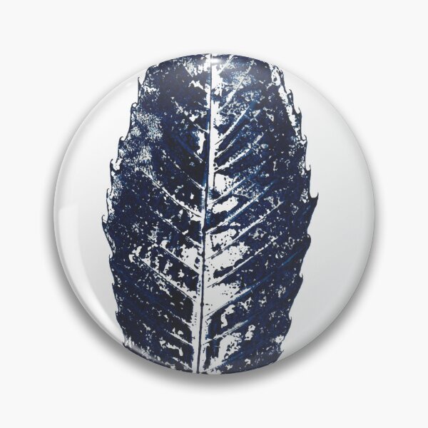 Item preview, navy blue chestnut leaf  designed and sold by ColorandColor.