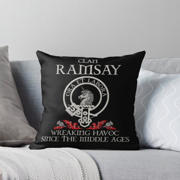 Item preview, Clan Ramsay Angus & Mearns crest Scottish surname tartan Thistle vintage designed and sold by Clan1093.