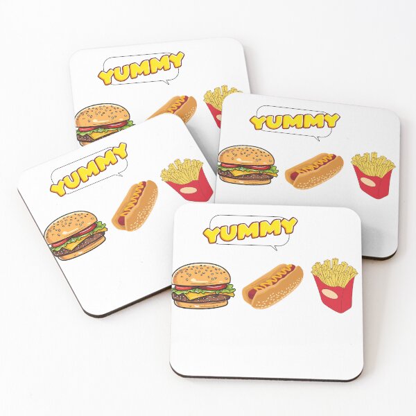 Item preview, hamburger hotdog frenchfries t shirt, amierican food and culture tee designed and sold by dinartanddesign.