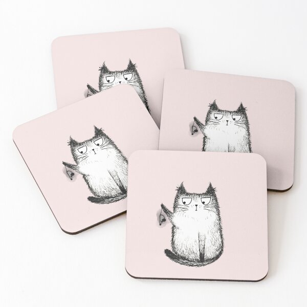 Artikelvorschau, Handgezeichnete Illustrationsskizze von lustigen Katzen entworfen und verkauft von Makitsu Neko.