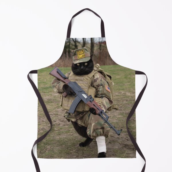 Item preview,  "AMERICAN SOLDIER CAT". BLACK CAT WITH AK 47 .CAT SOLDIER  designed and sold by Obinne.