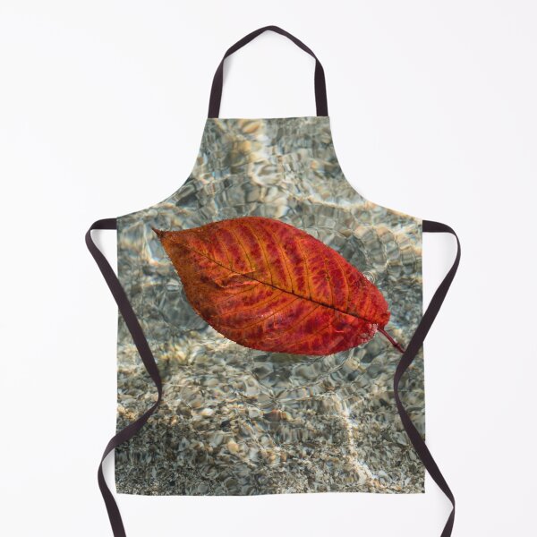 Item preview, Autumnal Bijou - Floating Cherry Leaf in Brilliant Vermilion designed and sold by Georgia Mizuleva.