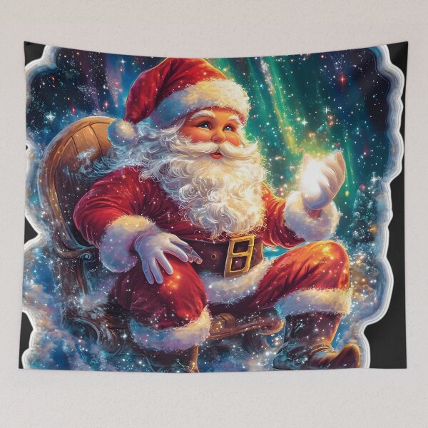 Item preview, Santa and the Northern Lights designed and sold by AI-Only Creations.