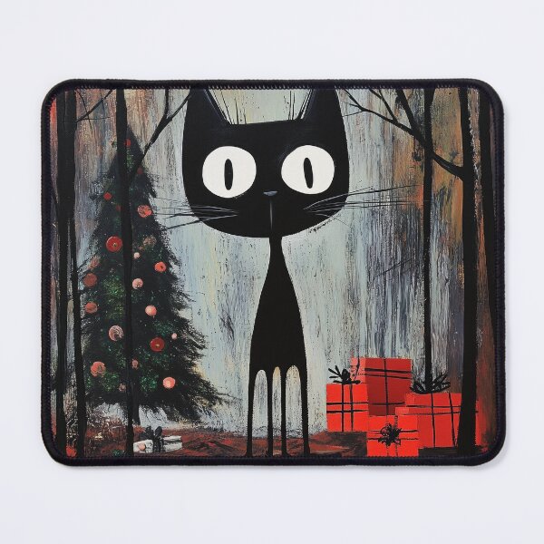Item preview, Kitty with a Paw-some Christmas Gift Pile designed and sold by sisicooper.