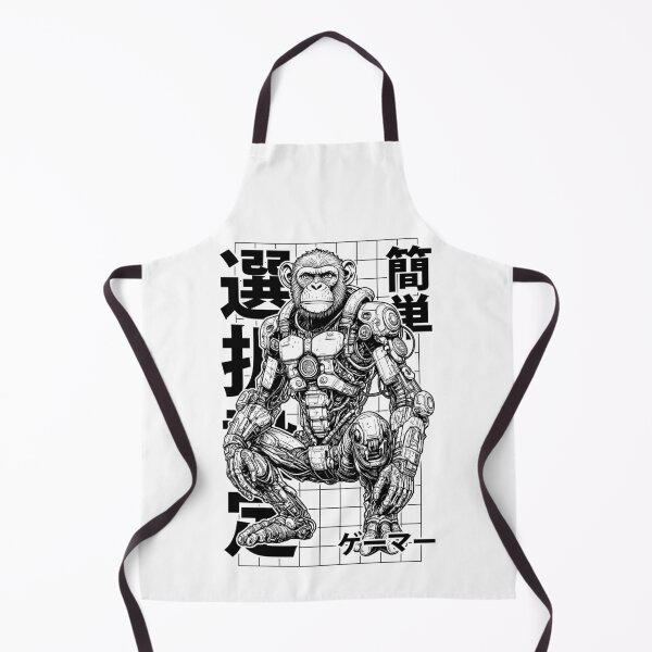 Item preview, Cyberpunk Gamer Ape Cyber Enhanced Monkey Robot Anime Gaming designed and sold by GrandeDuc.