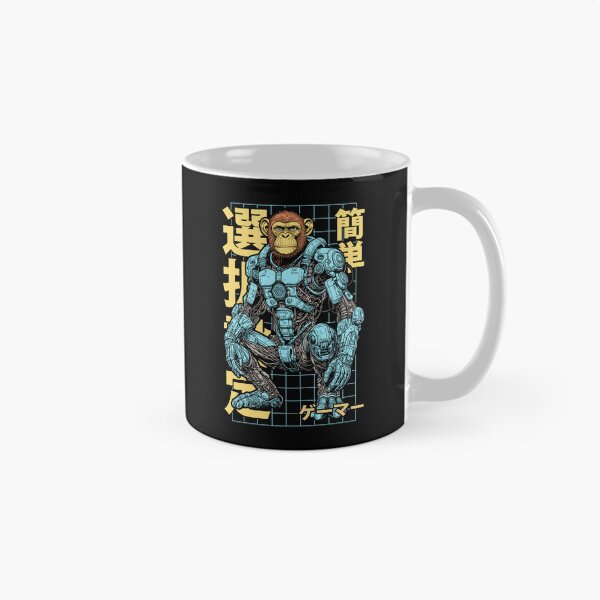 Item preview, Cyberpunk Gamer Ape Cyber Enhanced Monkey Robot Anime Gaming designed and sold by GrandeDuc.