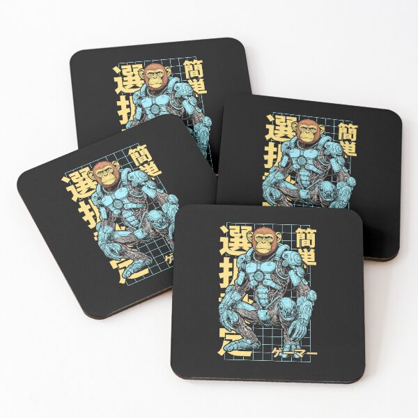 Item preview, Cyberpunk Gamer Ape Cyber Enhanced Monkey Robot Anime Gaming designed and sold by GrandeDuc.