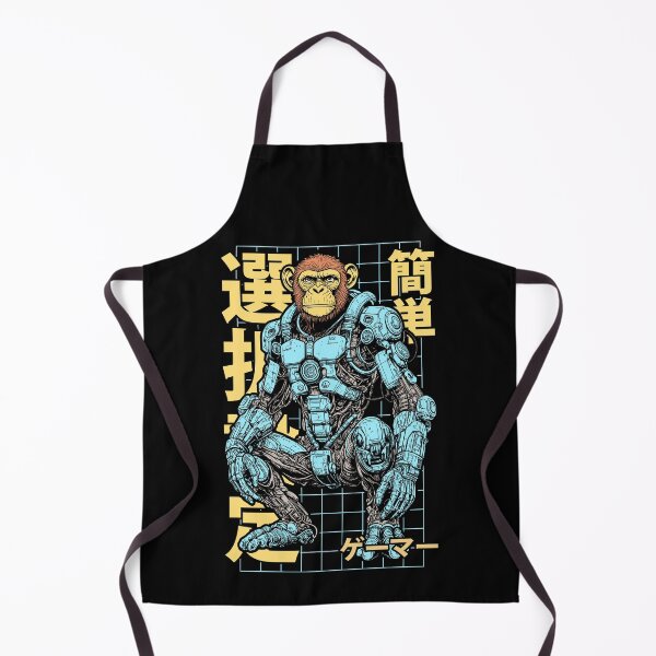 Item preview, Cyberpunk Gamer Ape Cyber Enhanced Monkey Robot Anime Gaming designed and sold by GrandeDuc.
