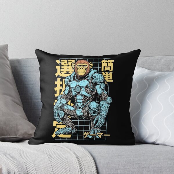 Item preview, Cyberpunk Gamer Ape Cyber Enhanced Monkey Robot Anime Gaming designed and sold by GrandeDuc.