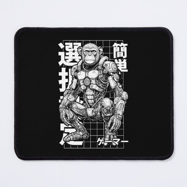 Item preview, Cyberpunk Gamer Ape Cyber Enhanced Monkey Robot Anime Gaming designed and sold by GrandeDuc.