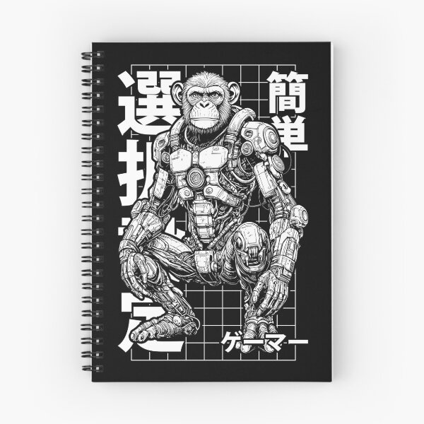 Item preview, Cyberpunk Gamer Ape Cyber Enhanced Monkey Robot Anime Gaming designed and sold by GrandeDuc.