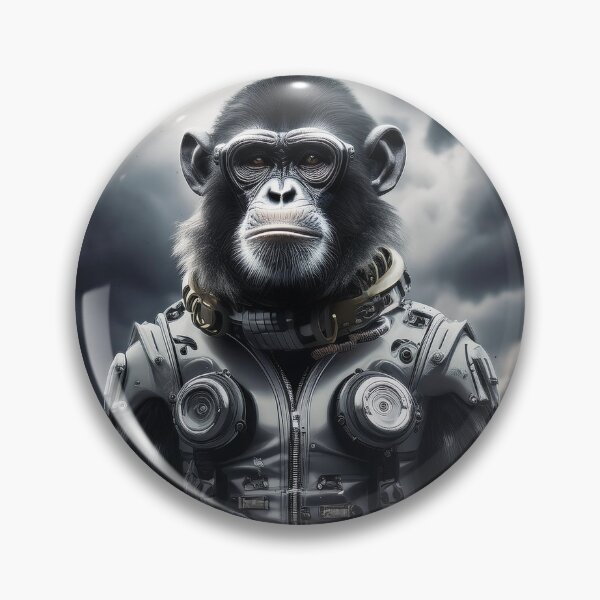 Item preview, Black and White | Storm Cloudy | Cyberpunk Monkey Collection designed and sold by monkeybusiness.pt.