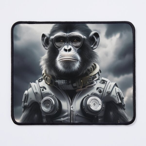 Item preview, Black and White | Storm Cloudy | Cyberpunk Monkey Collection designed and sold by monkeybusiness.pt.