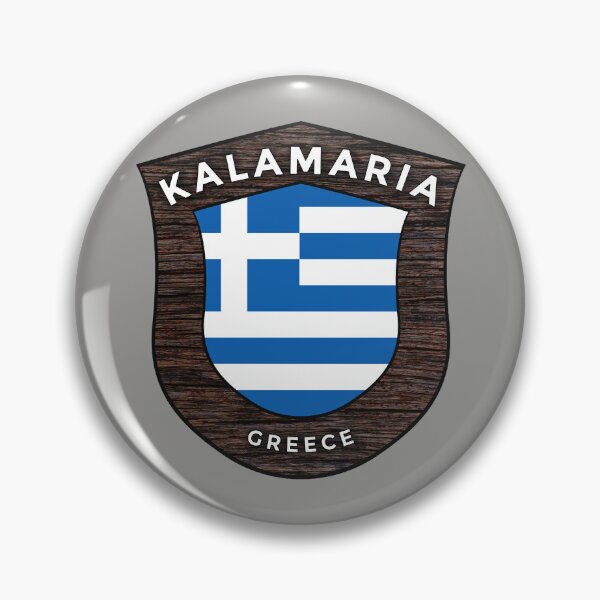 Item preview, Kalamaria Greece Emblem Flag designed and sold by World Designs.