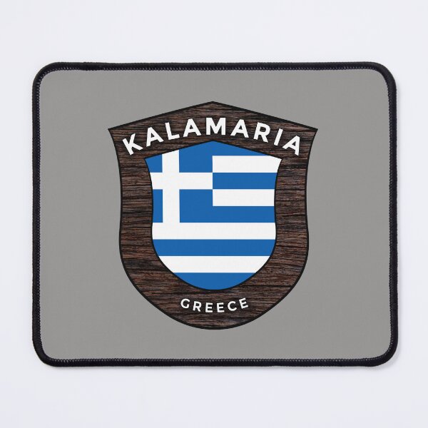 Item preview, Kalamaria Greece Emblem Flag designed and sold by World Designs.