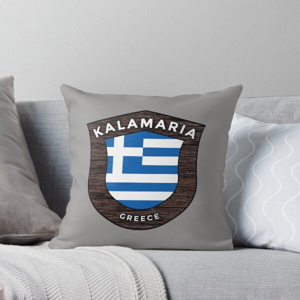 Item preview, Kalamaria Greece Emblem Flag designed and sold by World Designs.