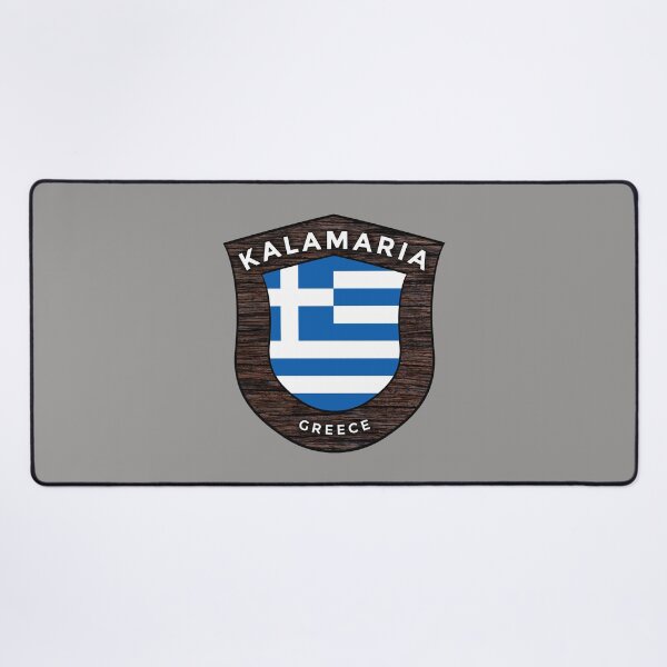 Item preview, Kalamaria Greece Emblem Flag designed and sold by World Designs.