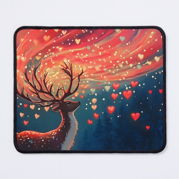 Item preview, Reindeer’s Heartfelt Aurora designed and sold by AI-Only Creations.