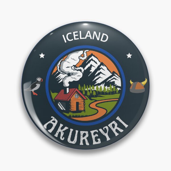 Item preview, Akureyri Iceland Blue Emblem designed and sold by World Designs.