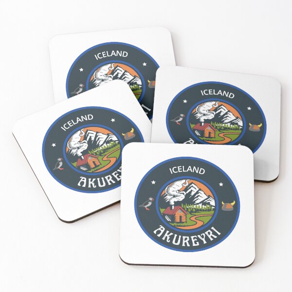 Item preview, Akureyri Iceland Blue Emblem designed and sold by World Designs.