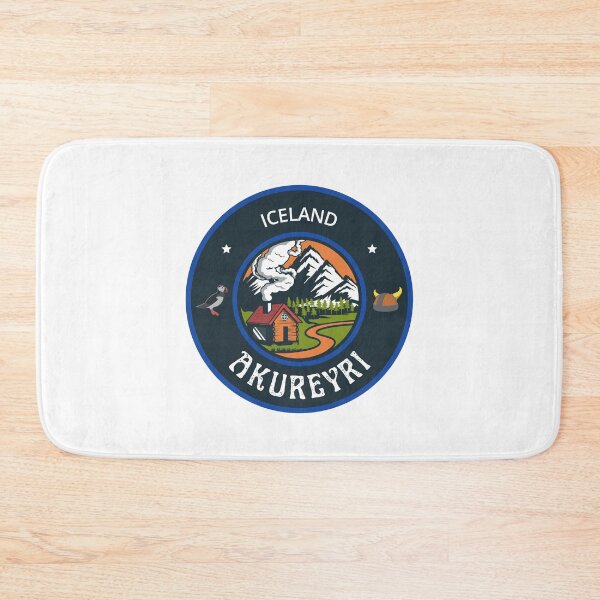 Item preview, Akureyri Iceland Blue Emblem designed and sold by World Designs.