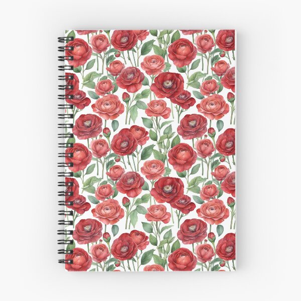 Item preview, Red Ranunculus Pattern designed and sold by HOMETOWN86.