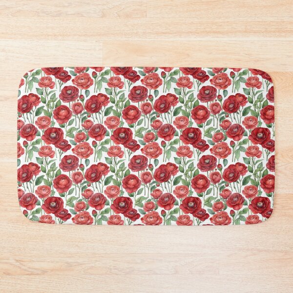 Item preview, Red Ranunculus Pattern designed and sold by HOMETOWN86.