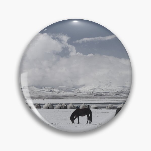 Item preview, Horses, yurts & snowcapped mountains designed and sold by Kerry Purnell Photography.