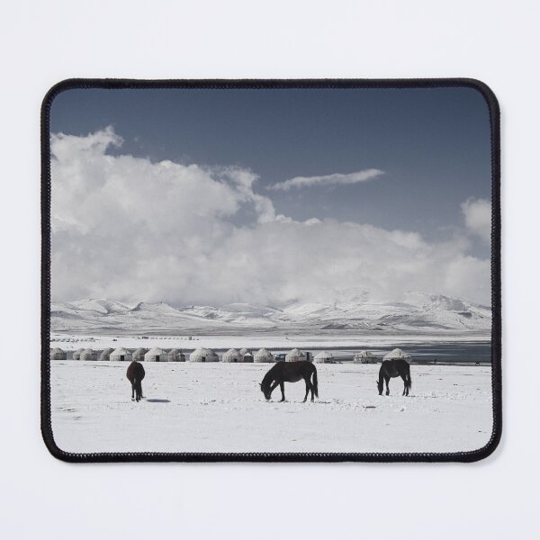 Item preview, Horses, yurts & snowcapped mountains designed and sold by Kerry Purnell Photography.