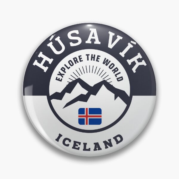 Item preview, Húsavík Iceland Black and White Crest designed and sold by World Designs.