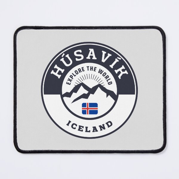 Item preview, Húsavík Iceland Black and White Crest designed and sold by World Designs.