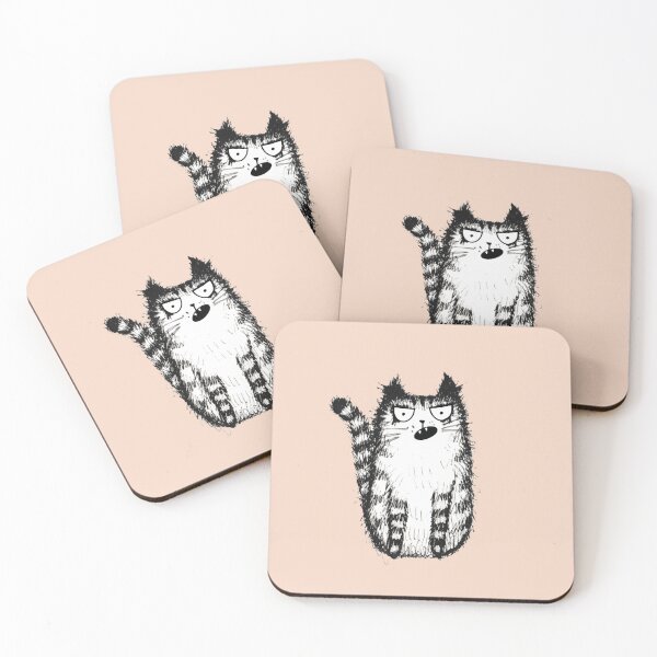 Artikelvorschau, Handgezeichnete Illustrationsskizze von lustigen Katzen entworfen und verkauft von Makitsu Neko.