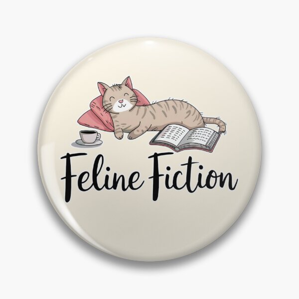 Item preview, Feline Fiction Cozy Cat Reading Illustration designed and sold by Dream-Fab.