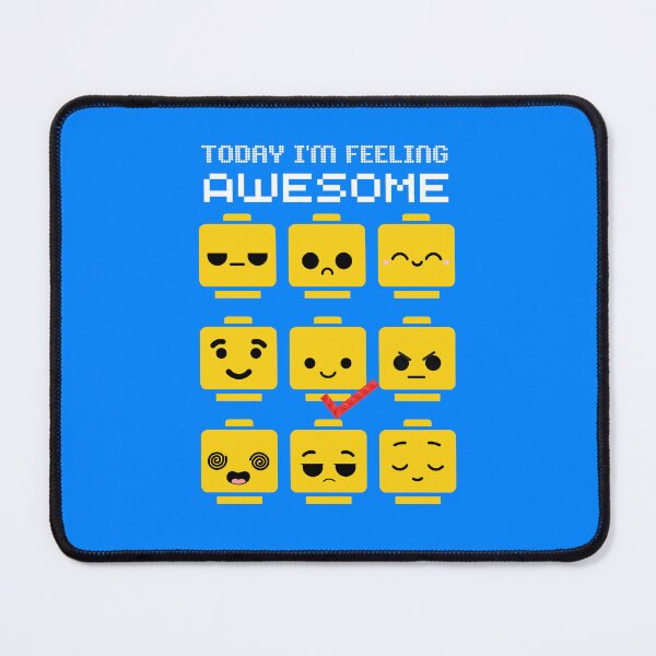 Item preview, Today I'm feeling Awesome - Toy Brick Mood And Facial Expression designed and sold by The magic Yellow bus.