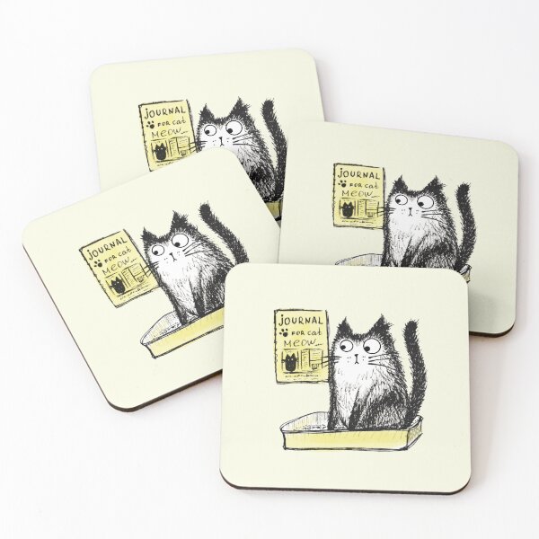 Artikelvorschau, Handgezeichnete Illustrationsskizze von lustigen Katzen entworfen und verkauft von Makitsu Neko.