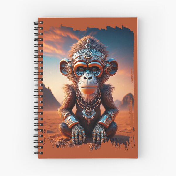 Item preview, Meditative Monk | Meditation Sunset | Cyberpunk Monkey Collection designed and sold by monkeybusiness.pt.