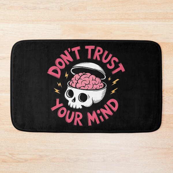Item preview, Mindful Skull Brain - Don't Trust Your Mind Skeleton designed and sold by Belhbib Art ⭐⭐⭐⭐⭐.