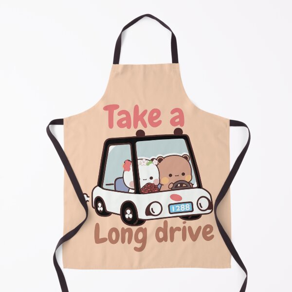 Item preview, Bubu & Dudu Long Drive | Adorable Couple Road Trip Art | Kawaii Love Illustration | Cute Anniversary or Engagement Gift designed and sold by FEBRICAST.
