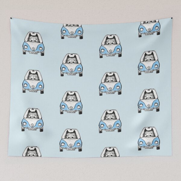 Item preview, Boceto de ilustración dibujado a mano de gatos divertidos designed and sold by Makitsu Neko.