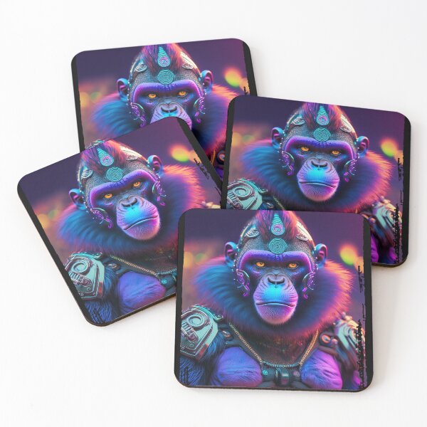 Item preview, Techno Punk | Disco Ape | Cyberpunk Monkey Collection designed and sold by monkeybusiness.pt.