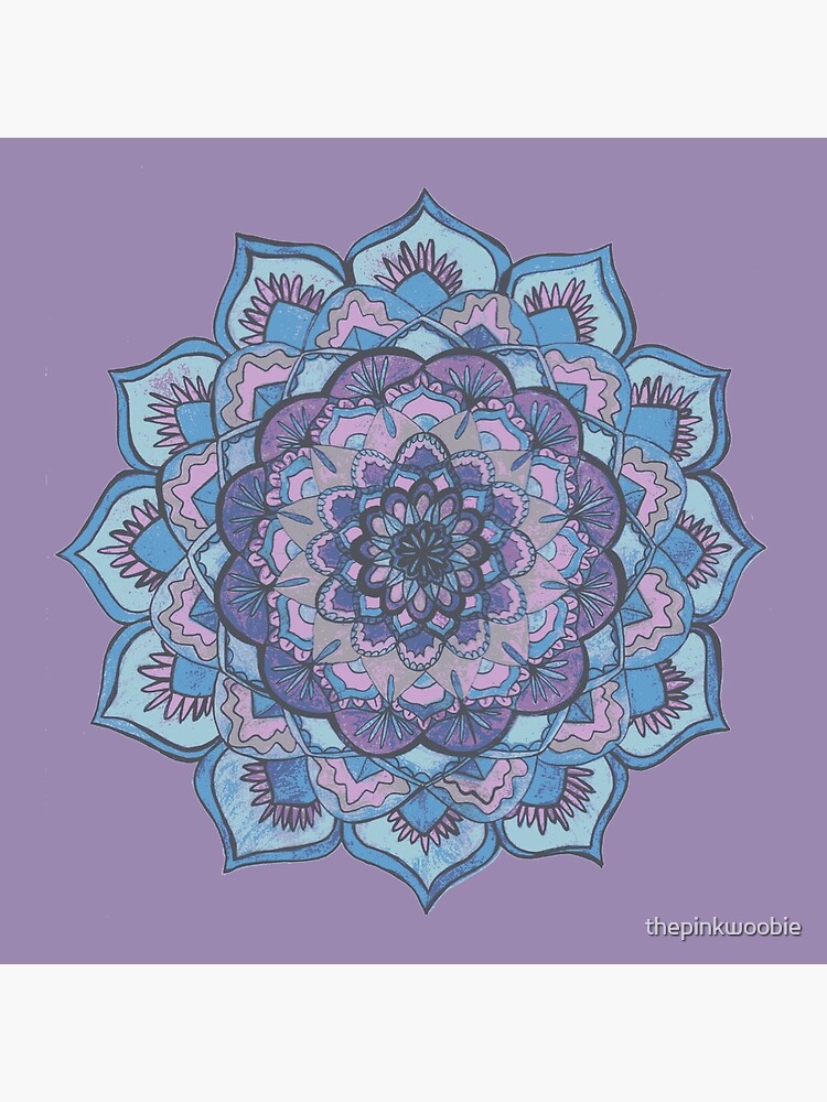 Purple and Blue Mandala by thepinkwoobie